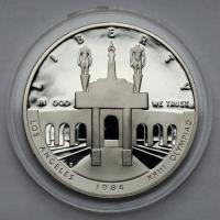 208. USA SREBRO 1 dolar 1984-S, Olimpiada - Los Angeles