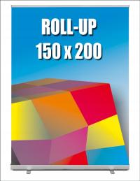 Roll-up Rollup 150x200 mocna kaseta + wydruk - ścianka reklamowa
