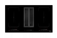 Płyta indukcyjna Schild c9SET czarna szkło ceramiczne 4 pola z okapem