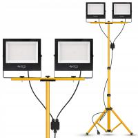 Комплект галогенных прожекторов светодиодная лампа штатив 2X100W строительный рабочий мощный