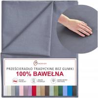 Prześcieradło bez Gumki 160x220 Tradycyjne Bawełniane Polskie Kolory Wybór
