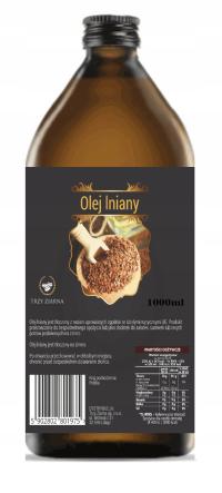 Льняное масло 1л холодного отжима свежий лен производитель