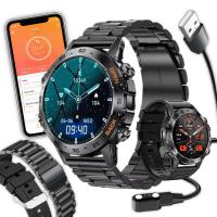 Smartwatch PZ Smart SMARTWATCH MENU JĘZYK POLSKI IP67 K52 PL MENU czarny