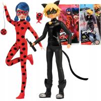 MIRACULOUS MIRACULUM BIEDRONKA I CZARNY KOT ZESTAW 2 LALEK + KWAMI TIKKI