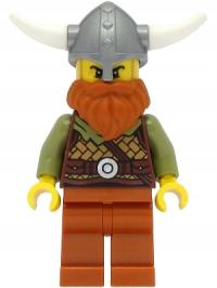 LEGO новые идеи Викинг рыжий бородач vik038