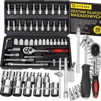 Набор торцевых ключей торцевые ключи трещотка адаптеры торцевых головок 46 el.