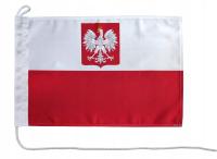 Flaga Polska Godło na jacht 30 Bandera jachtowa żeglarska Polski