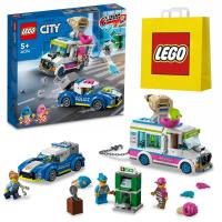 LEGO City 60314 Policyjny pościg za furgonetką z lodami Auto + Torba LEGO