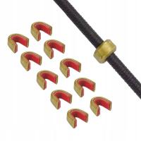 Zacisk obręcz mosiężna na cięciwę do łuku 10 sztuk zaciski d loop na cieciw