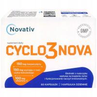 NOVATIV CYCLO3NOVA EKSTRAKT Z RUSZCZYKA 60 KAPSUŁEK