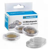 KAPSLE DO MONET NA MONETY 50 MM 1 SZTUKA LEUCHTTURM KAPSUŁY NA MONETY