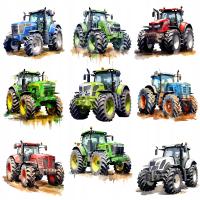 NAPLAMKI NAPRASOWANKI TRAKTORY MIX TERMO NAKLEJKA NA UBRANIA DTF