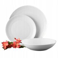 AMBITION LINEA СТОЛОВАЯ ПОСУДА 18 EL ДЛЯ 6 ЧЕЛОВЕК БЕЛЫЙ ФАРФОР