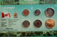 SET DOLLAR KANADA HERB BERNIKLA ŻAGLOWIEC MAPLE LEAF