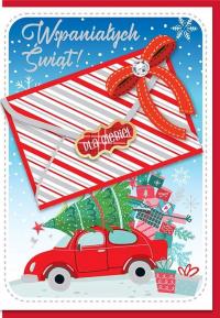 Prezenty świąteczne Kartki z kopertką na prezent banknoty kasę kartę DK1194