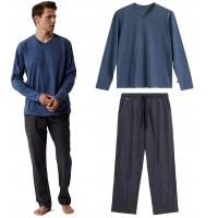 Piżama Męska Długa 100% Bawełna Komplet Piżamowy ATLANTIC NMP-389