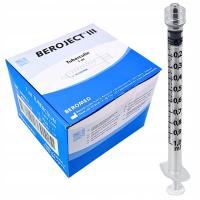 STRZYKAWKI 1ML strzykawka tuberkulinowa sterylna LUER-LOCK KDM 100szt.