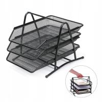 Органайзер металлический ящик для инструментов 3 ящика для документов A4