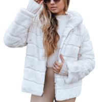 Kurtka damska futrzana dwustronna jasnobeżowa TY5273