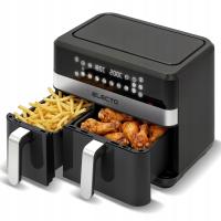 FRYTKOWNICA BEZTŁUSZCZOWA DWUKOMOROWA 11L AIR FRYER 2700W FRYTOWNICA XXL