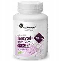 Aliness INOZYTOL Inositol WITAMINA B8 650 mg Myo D-Chiro 100 kap STRES PCOS