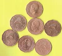 Tanzania 5 Senti 1966 r.