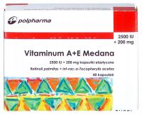 Витамин А Е Медана витамин А Е 40 капсул