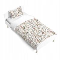Pościel Świąteczna 140x200 Poszewka na kołdrę i poduszkę 70x80 Boho Święta