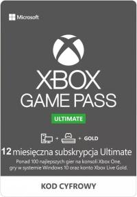 XBOX GAME PASS ULTIMATE 12 MIESIĘCY KOD | 1 ROK EA PLAY   LIVE GOLD 1 KOD