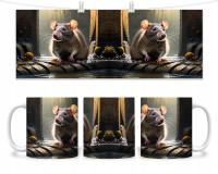 Kubek 330 ml / Kubek z Szczurem / Szczur / Kubek z Szczurem w kanałach