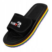 МУЖСКИЕ ШЛЕПАНЦЫ НА ЛИПУЧКЕ ЧЕРНЫЙ KUBOTA ПОСЛЕ ДОМА ЛГБТ ГОРДОСТЬ МЯГКИЕ ТАПОЧКИ