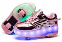 Lelka buty sportowe skóra naturalna różowy