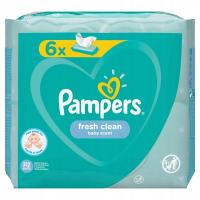 Pampers FRESH CLEAN WIPES влажные салфетки 6X52=312 шт