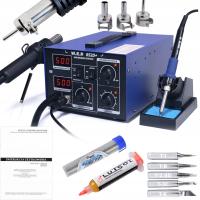 Stacja lutownicza 2w1 HOTAIR WEP 852D+ 700W kompresor + Groty 900M, cyna