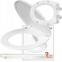 DESKA SEDESOWA WC Wolnoopadająca TWARDA WYPINANA do KOŁO ROCA CERSANIT