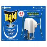 ИНСЕКТИЦИДНЫЙ ЭЛЕКТРОФУМИГАТОР С ЖИДКОСТЬЮ RAID ДЛЯ КОМАРОВ БЕЗ ЗАПАХА 45 НОЧЕЙ