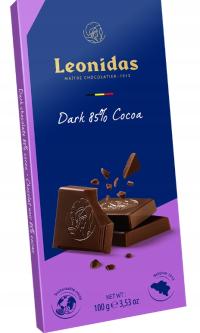 Leonidas – Tabliczka gorzkiej czekolady 85% kakao (100 g) BEZ OLEJU PALMOWE