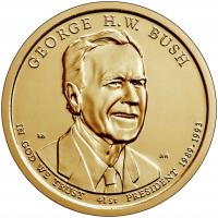 1 $ президенты США Джордж Х. В. Буш 2020 D № 41