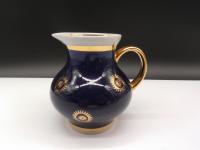 Porcelanowy mlecznik Dowbysz Kobalt, złocenie