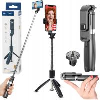 Statyw do telefonu z uchwytem kijek selfie stick pilot bluetooth tripod 2w1