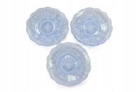 PIĘKNE STARE SZAFIROWE TALERZYKI SPODKI 3 szt. ZOBACZ!