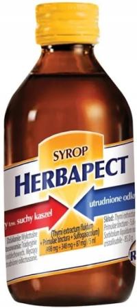 Herbapect сироп лекарство от кашля сухой и влажный 240 г