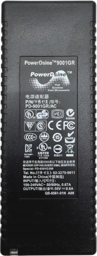 Zasilacz PoE PowerDsine Microsemi PD-9001GR/AC 55V 0,6A 33W