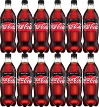 Сода Coca-Cola Zero бутылка 0.85 l x 12