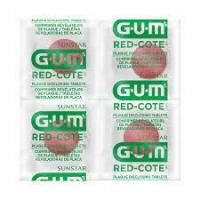 GUM RED-COTE tabletki do wybarwiania płytki nazębnej 4 szt.