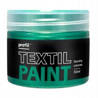 Краски для ткани металлик зеленый TEXTIL PAINT