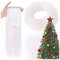 LAMETA WŁOSY ANIELSKIE NA CHOINKĘ OZDOBY ŚWIĄTECZNE CHOINKOWE ŁANCUCH 100cm