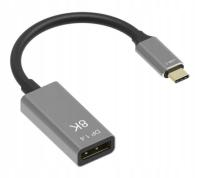 Kabel Adapter USB-C DisplayPort 1.4 8K 5K 4K Display Port Żeński 144 240Hz