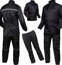 Kombinezon motocyklowy Leoshi dwuczęściowy czarny poliester