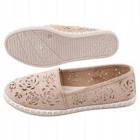 ESPARDYLE DAMSKIE AŻUROWE PÓŁBUTY espadryle damskie